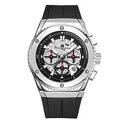 Limited Edition Mann Egerton Hand Assembled Fusion Steel -Rose Gold Seiko Quartz Chronograph Movement Watch