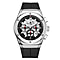 Limited Edition Mann Egerton Hand Assembled Fusion Steel -Silver Seiko Quartz Chronograph Movement Watch