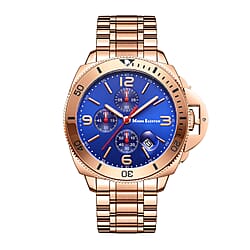 Limited Edition Mann Egerton Hand Assembled Time Guarder Rose Seiko Quartz Chronograph Movement Watch