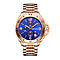 Limited Edition Mann Egerton Hand Assembled Time Guarder Rose Seiko Quartz Chronograph Movement Watch