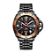 Limited Edition Mann Egerton Hand Assembled Time Guarder Black Seiko Quartz Chronograph Movement Watch