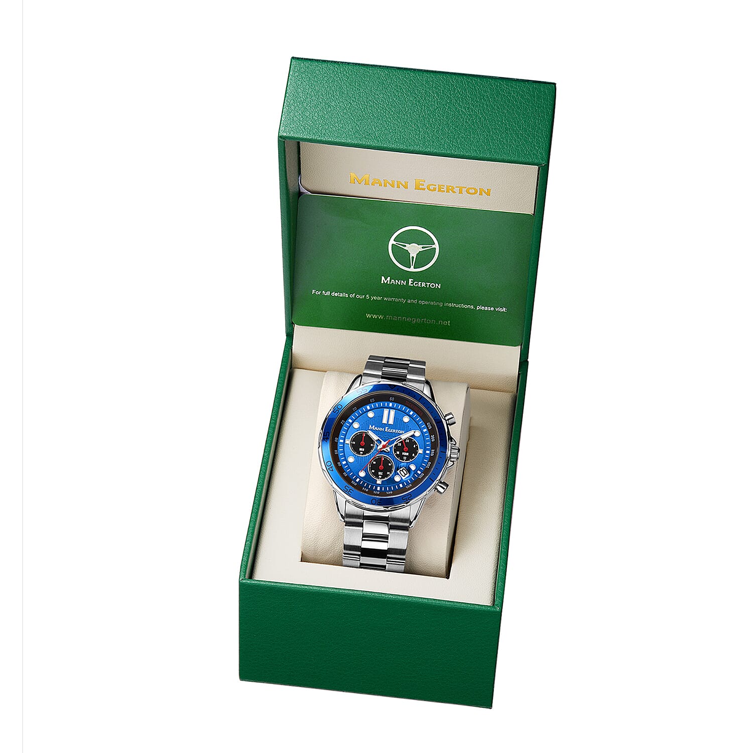 Limited Edition Mann Egerton Hand Assembled Counterspy Chronograph Movement Watch