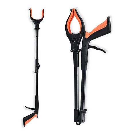 Back By Demand- Grabber Tool with Magnet and LED Light (Length-82 cm) - Orange