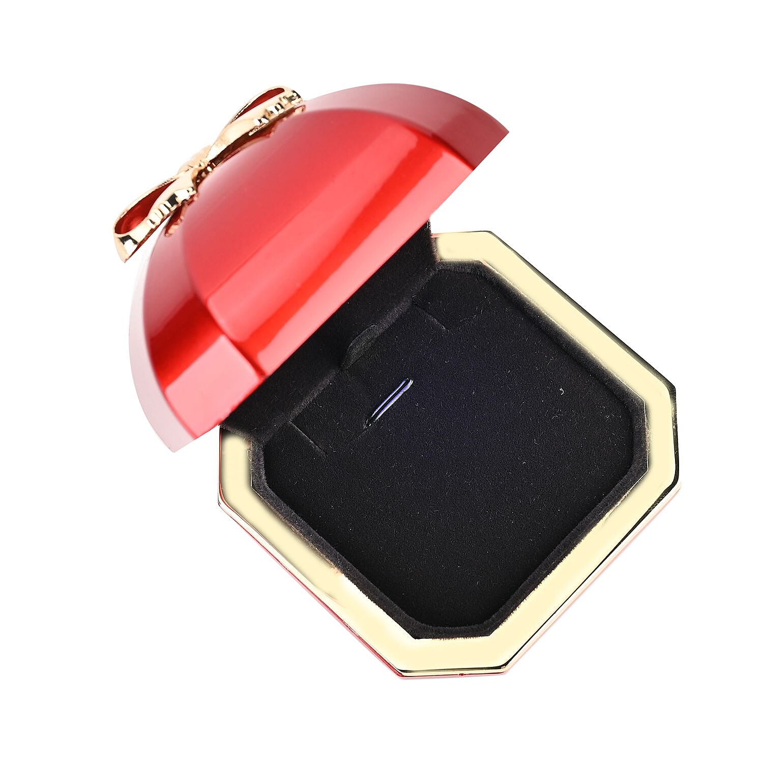 Solid Polish LED Light Necklace & Pendant Box - Red