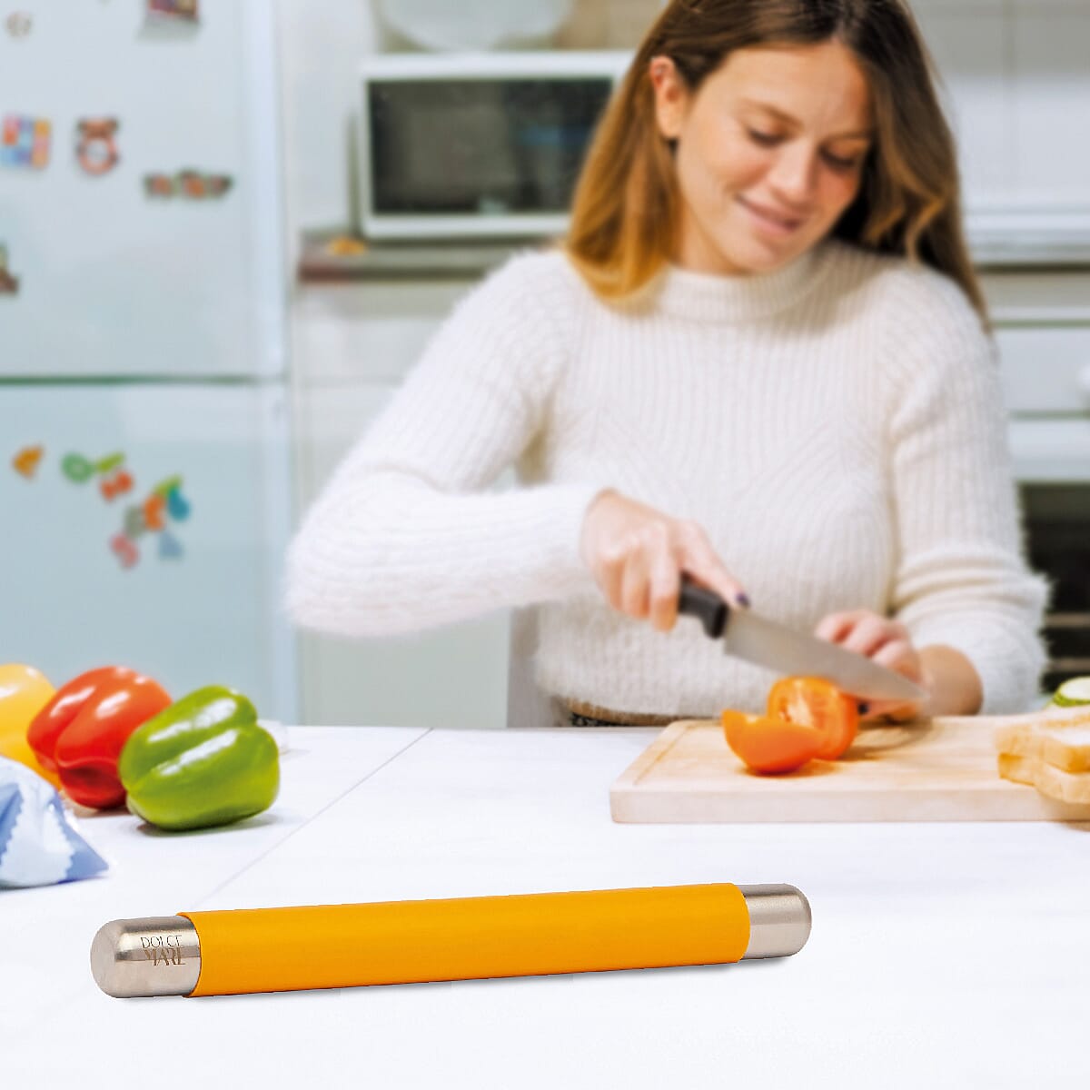 DOLCE MARE Rolling Pin (Size 46x37x36 cm) - Yellow (Mango)