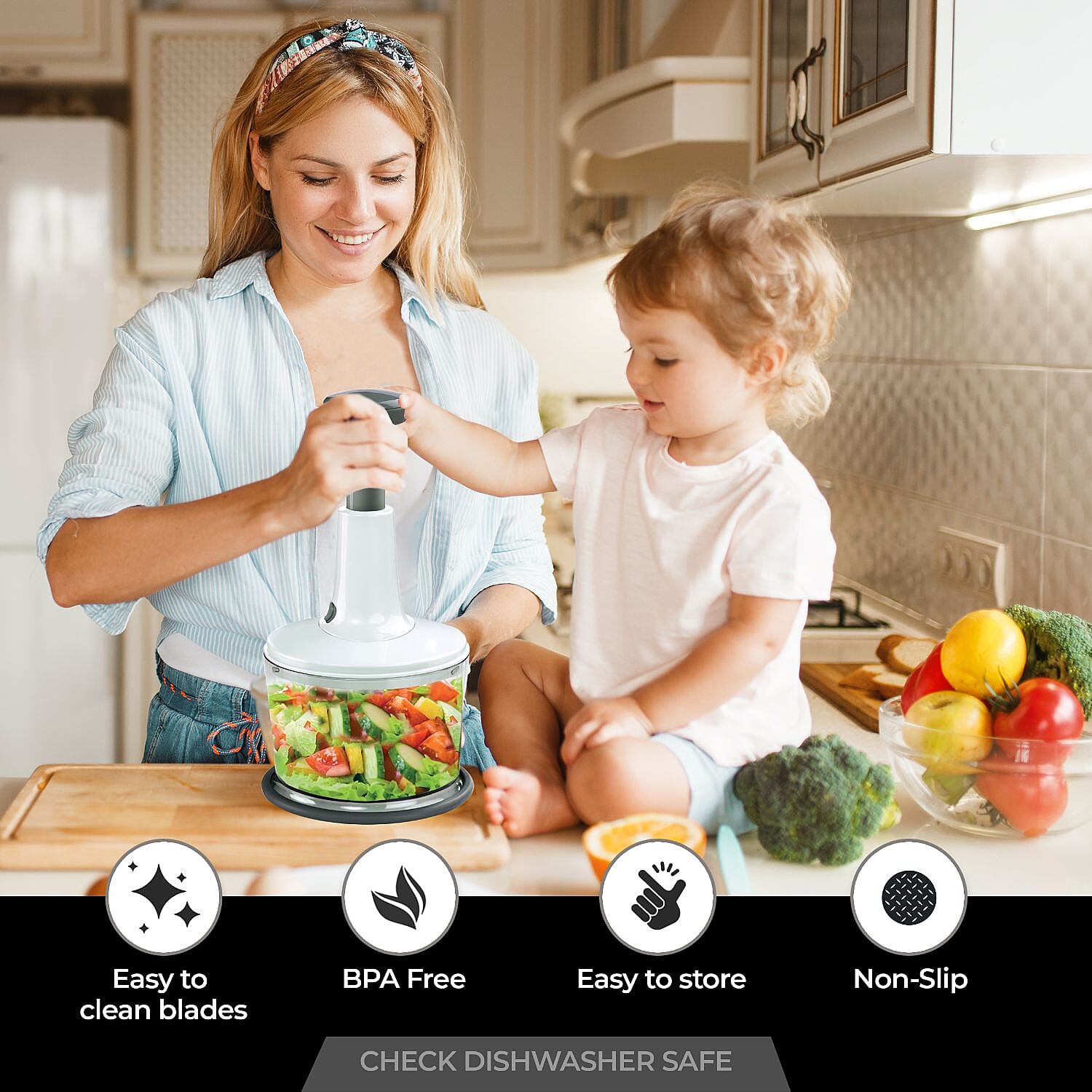 Kitchen Utensils (Size 9x15x1 cm) - White