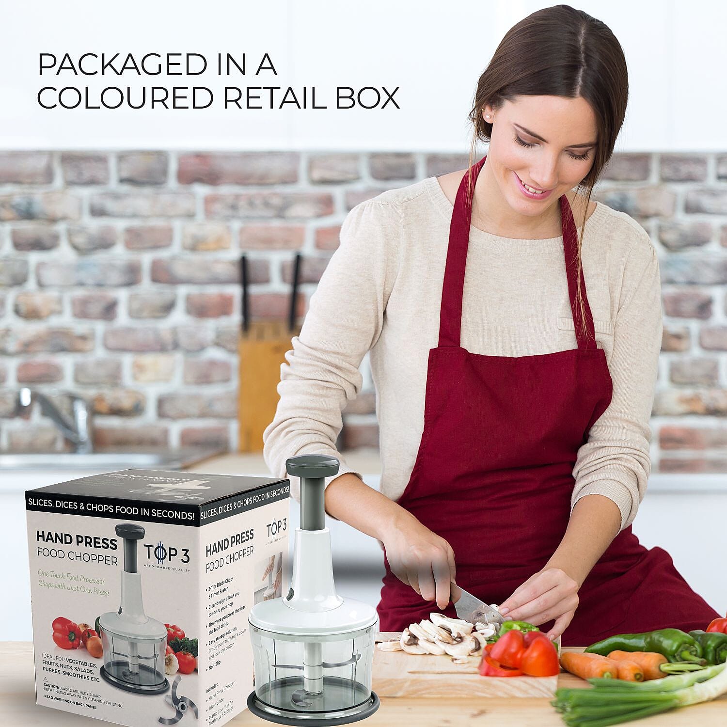 Kitchen Utensils (Size 9x15x1 cm) - White