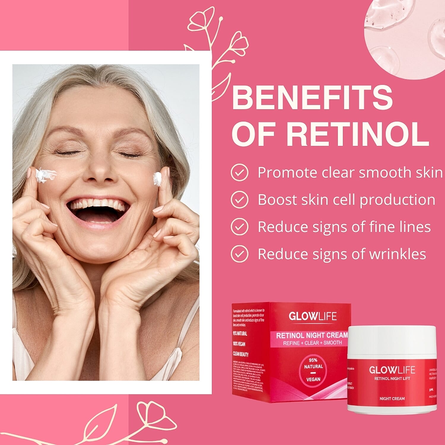 Glowlife Retinol Night Cream 50ml