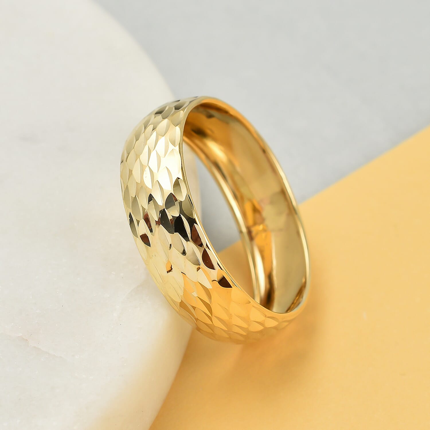 9K Yellow Gold Band Ring