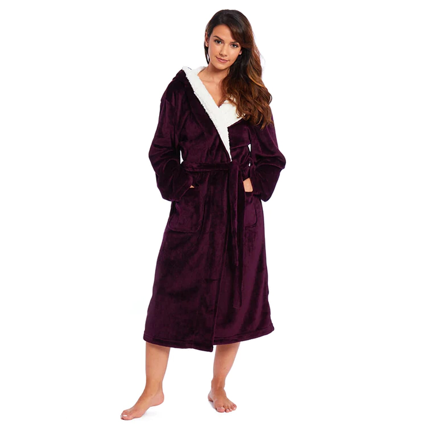 Habigail Wooven Robe (Size 20-22) - Berry