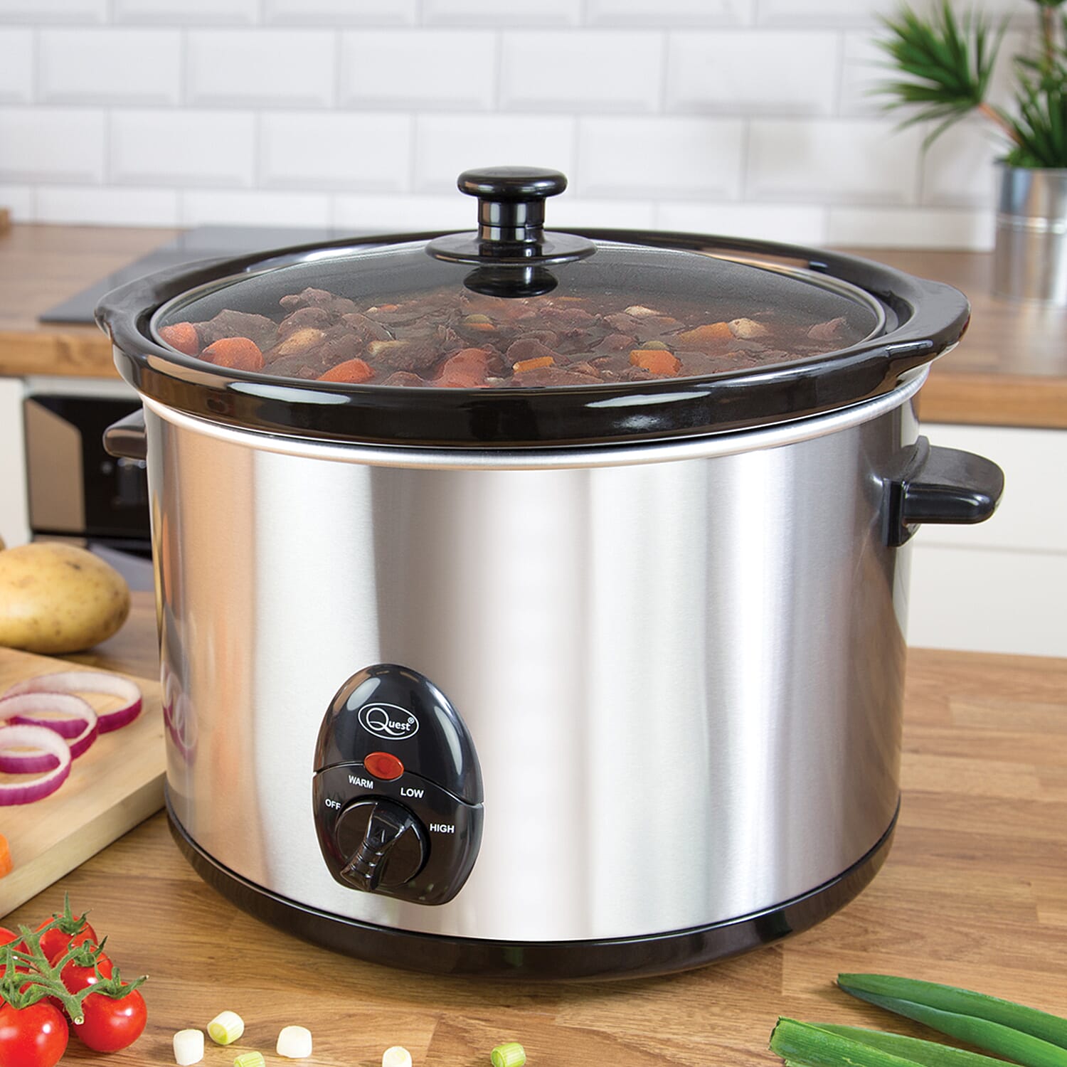 Stainless Steel 5 Ltr Slow Cooker - 320W