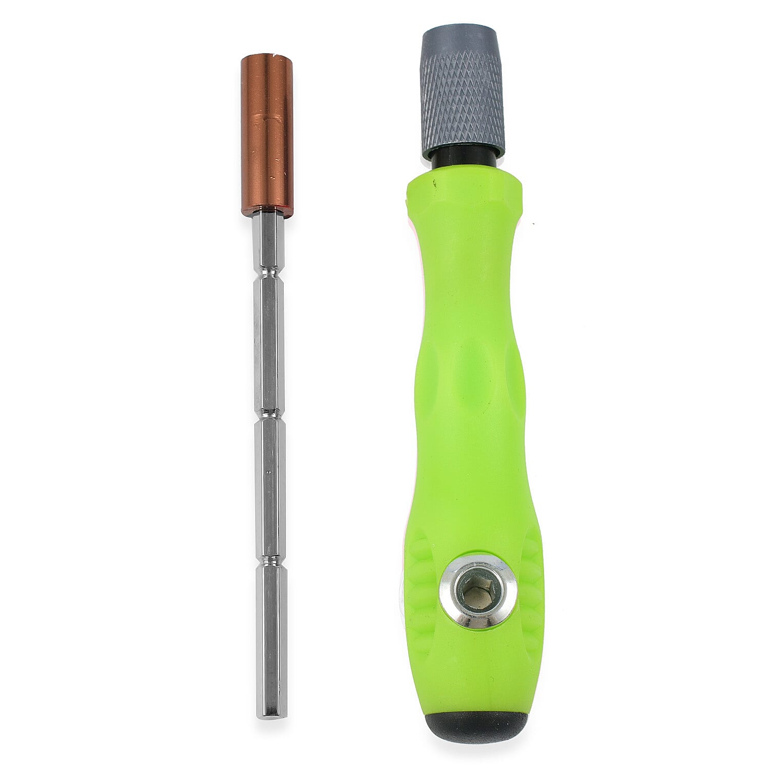 32 in 1 Screwdriver Bits Set with Magnetic Flexible Extension Rod- Green