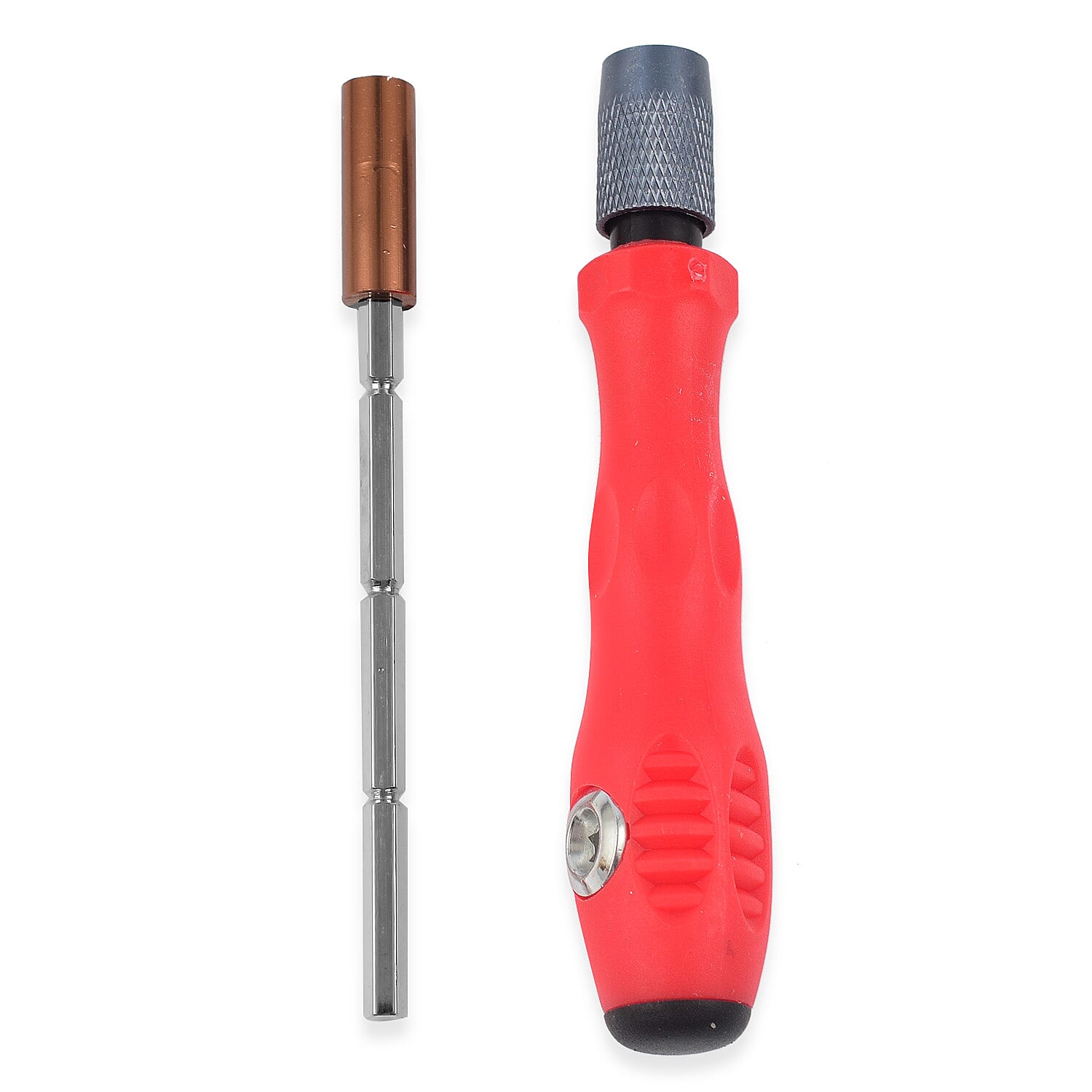 32 in 1 Screwdriver Bits Set with Magnetic Flexible Extension Rod- Red