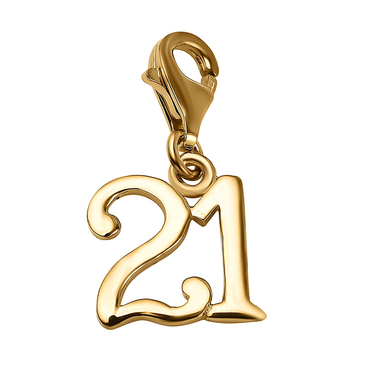 Rachel Galley - Yellow Gold Overlay Sterling Silver 21 Charm