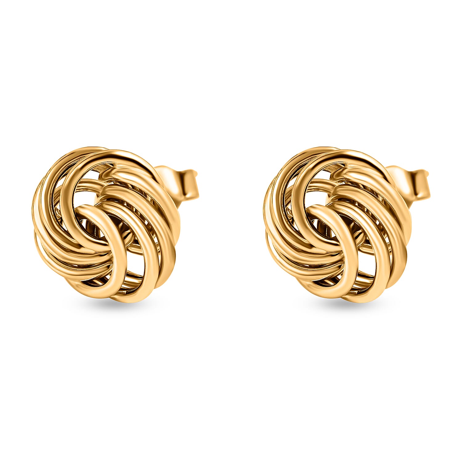 Rachel Galley - 9K Yellow Gold Rose Earrings