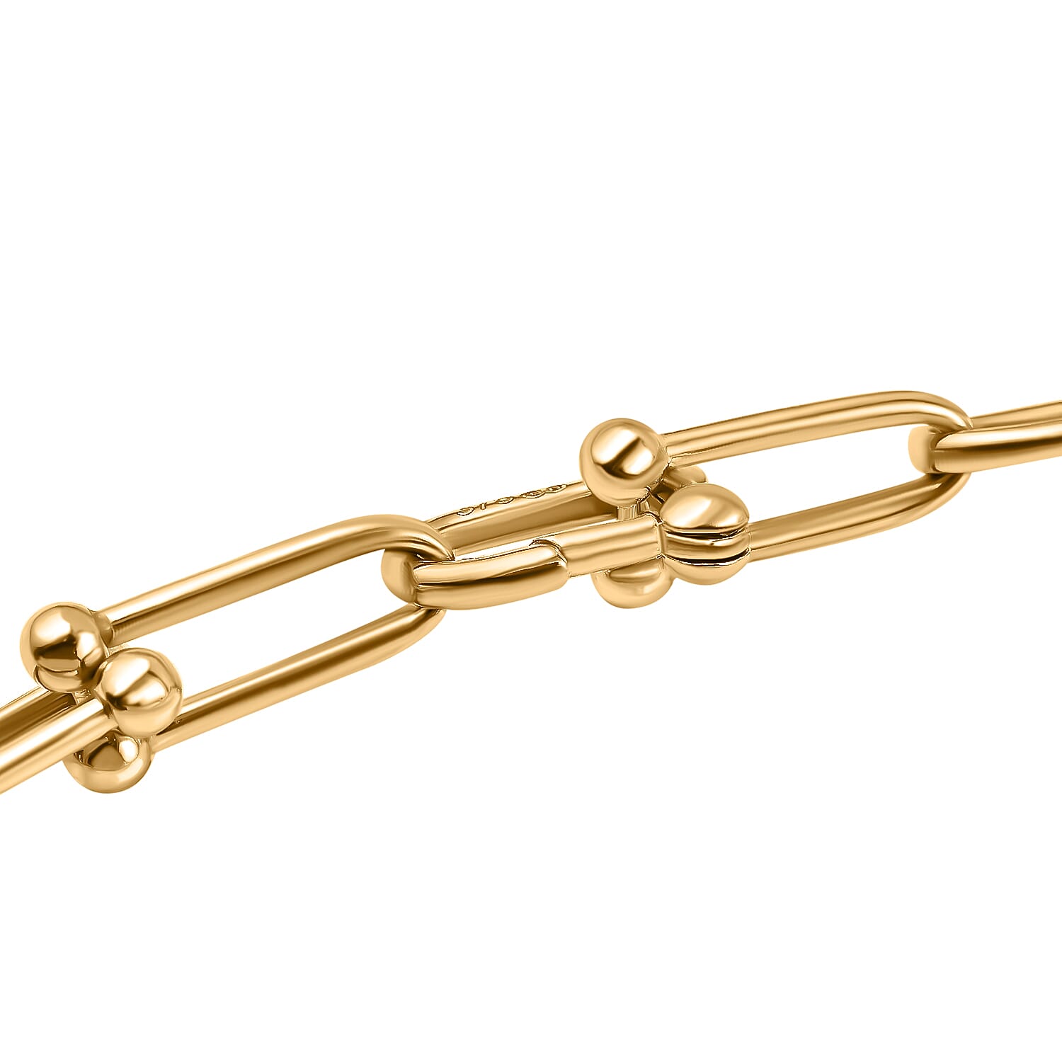 Designer Inspired - 9K Yellow Gold Industrial Necklace (Size - 20).Gold Wt 18.00 Gms