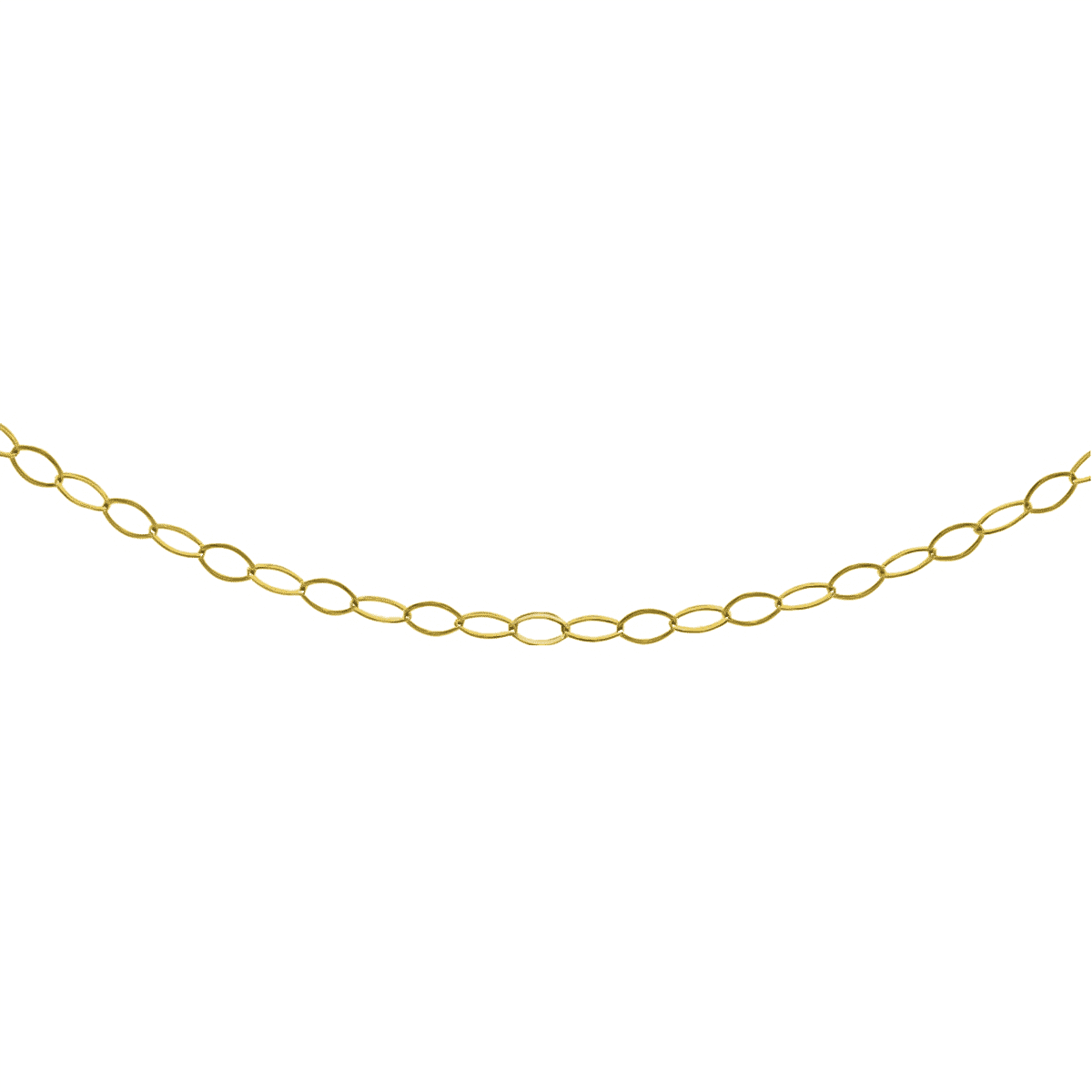 RACHEL GALLEY - 9K Yellow Gold Soldered Trace Chain (Size - 18)