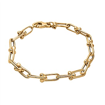 https://tjcuk.sirv.com/Products/76/7/7676422/9K-Yellow-Gold-Horseshoe-U-Link-Bracelet-Size-7-5-Gold-Wt-5-7-Gms_7676422.jpg?w=342&h=342