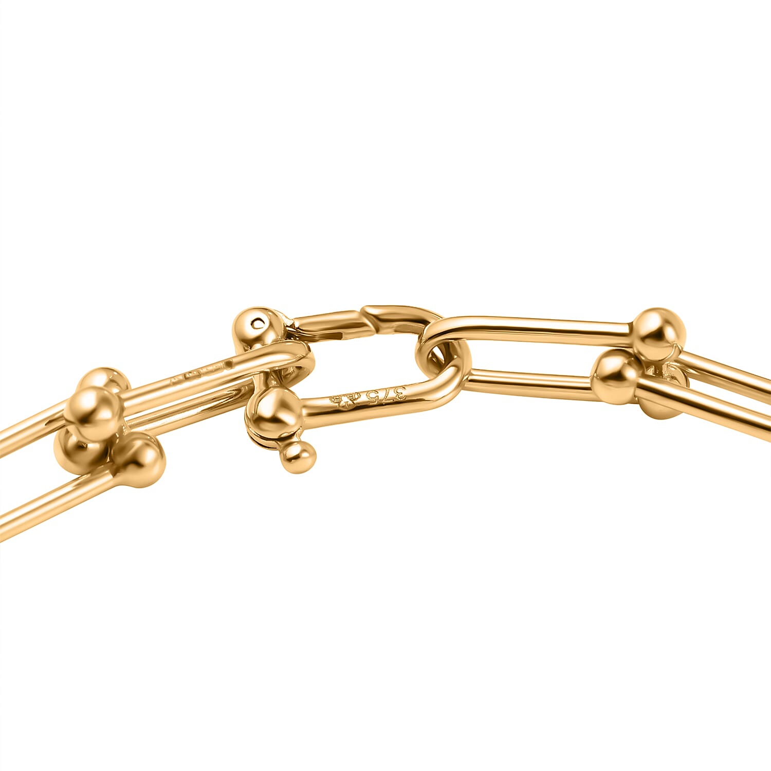 9K Yellow Gold Bracelet with Lobster Clasp (Size - 8), Gold Wt. 7.90 Gms.