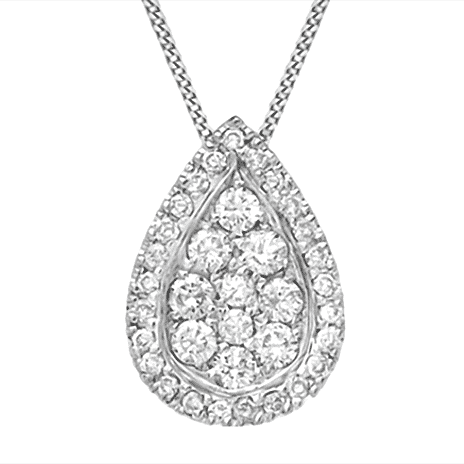 18K Yellow Gold  A   White Diamond  A - I2 Pendant 35.00 ct,  Gold Wt. 1.42 Gms  35.000  Ct.