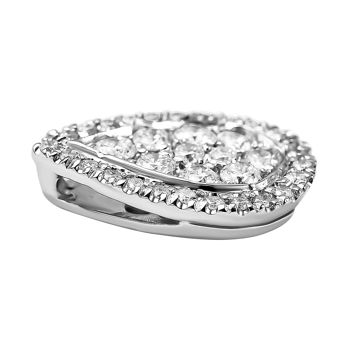 18K Yellow Gold  A   White Diamond  A - I2 Pendant 35.00 ct,  Gold Wt. 1.42 Gms  35.000  Ct.