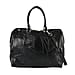 100% Genuine Leather DUFFLE Bag With Detachable Shoulder Strap - Black