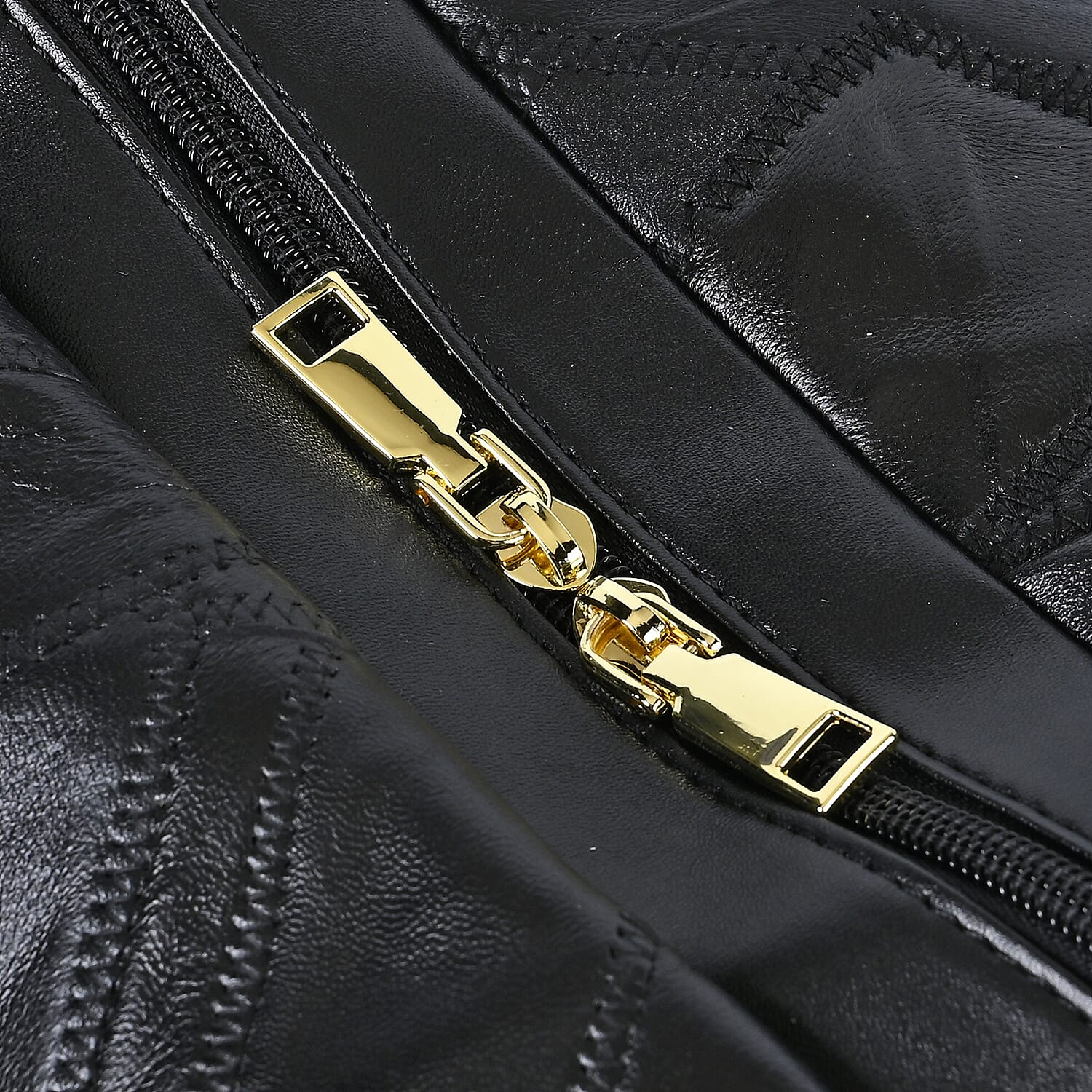 100% Genuine Leather DUFFLE Bag With Detachable Shoulder Strap - Black