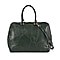 Closeout Deal - Genuine Leather Travel Bag with Shoulder Strap - Green