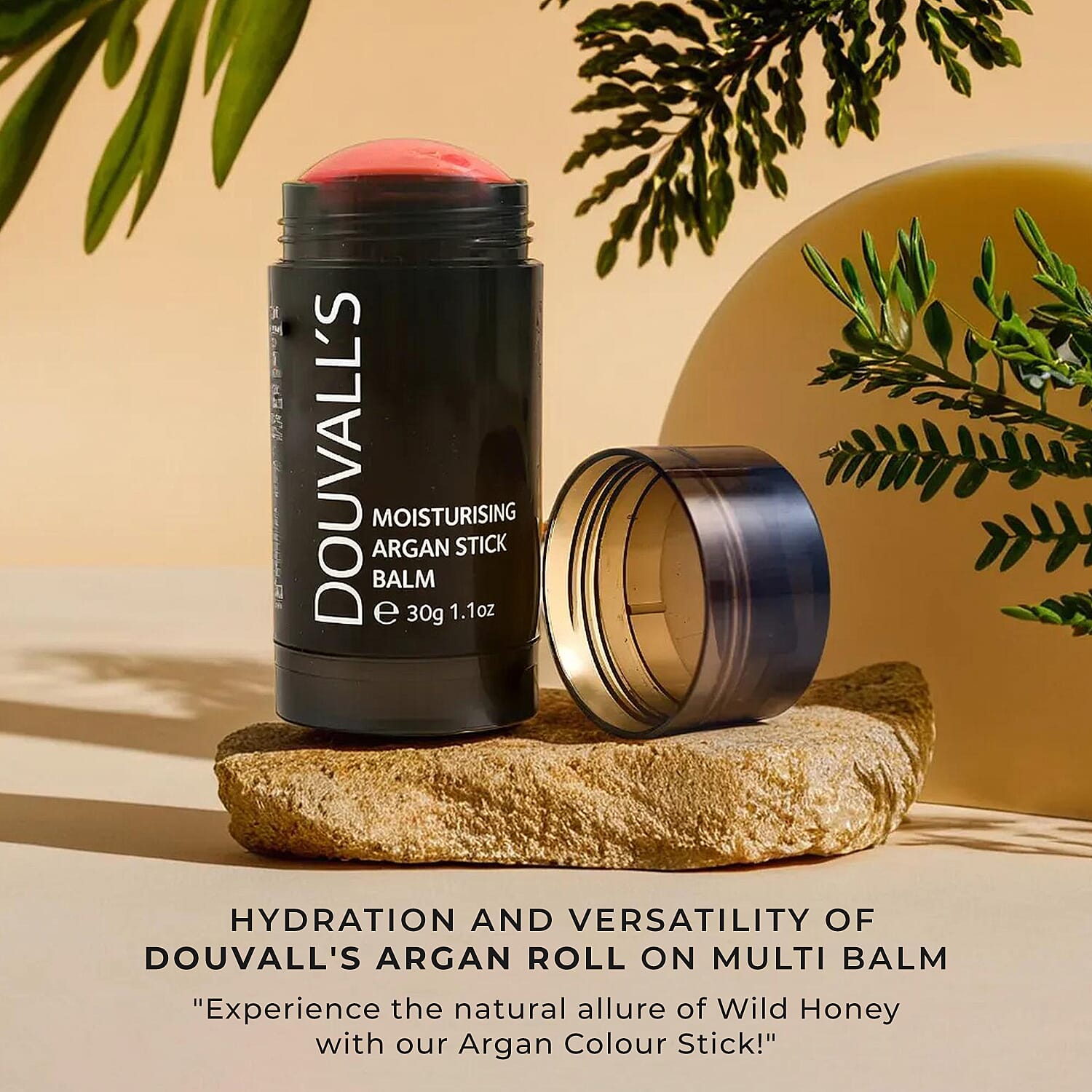 Douvalls Argan Colour Stick Balm (30g) - Boss Peach
