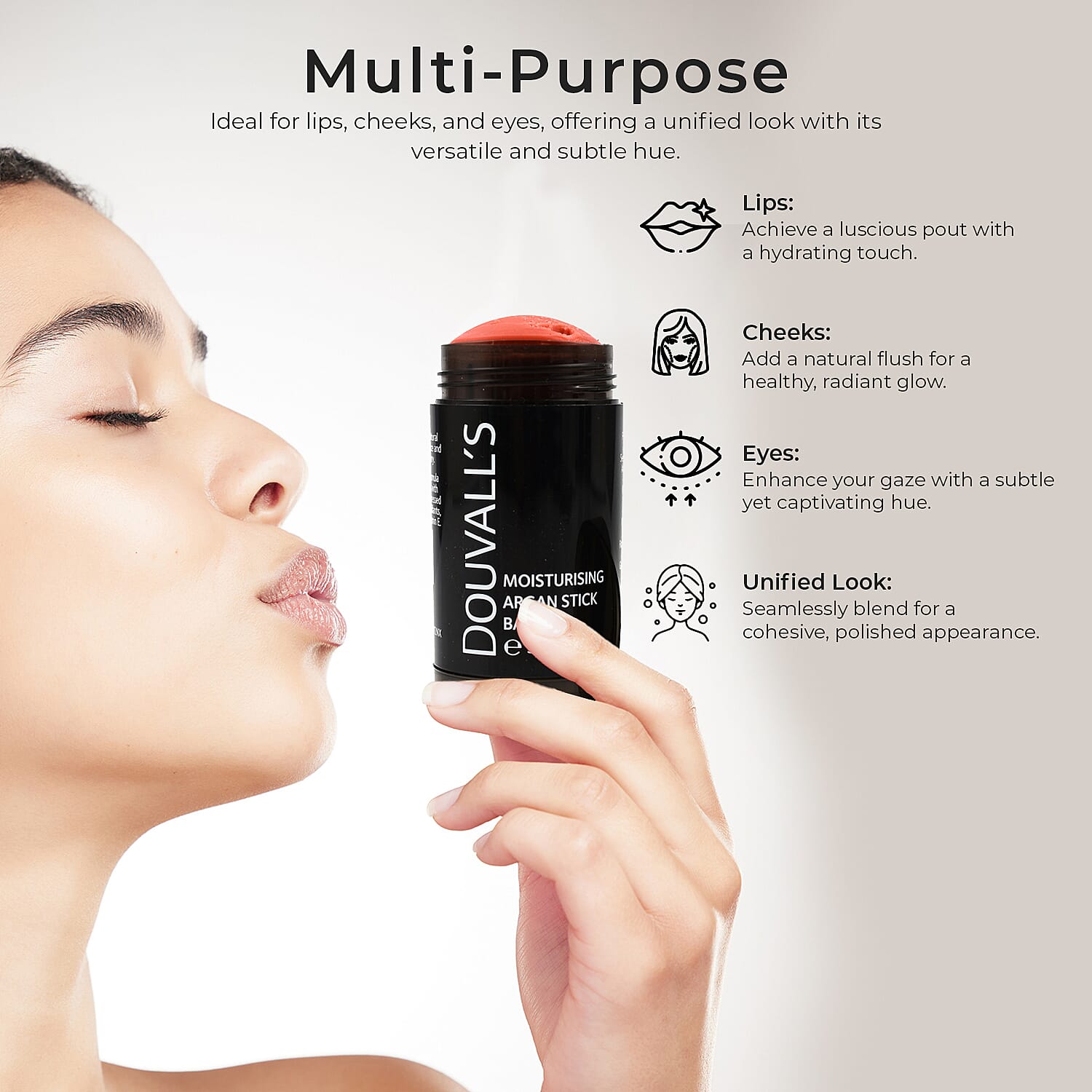 Douvalls Argan Colour Stick Balm (30g) - Boss Peach