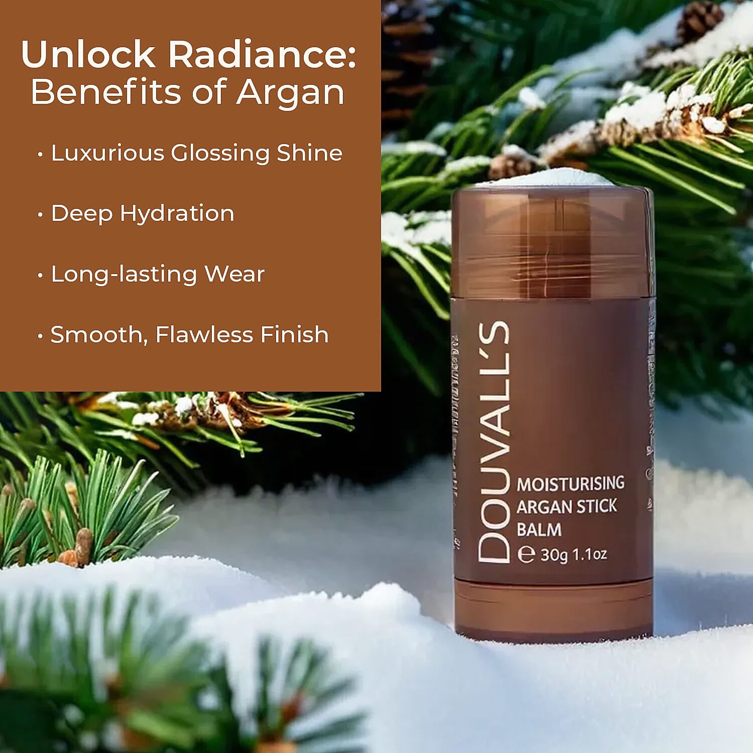 Douvalls Argan Colour Stick Balm (30g) - Wild Honey