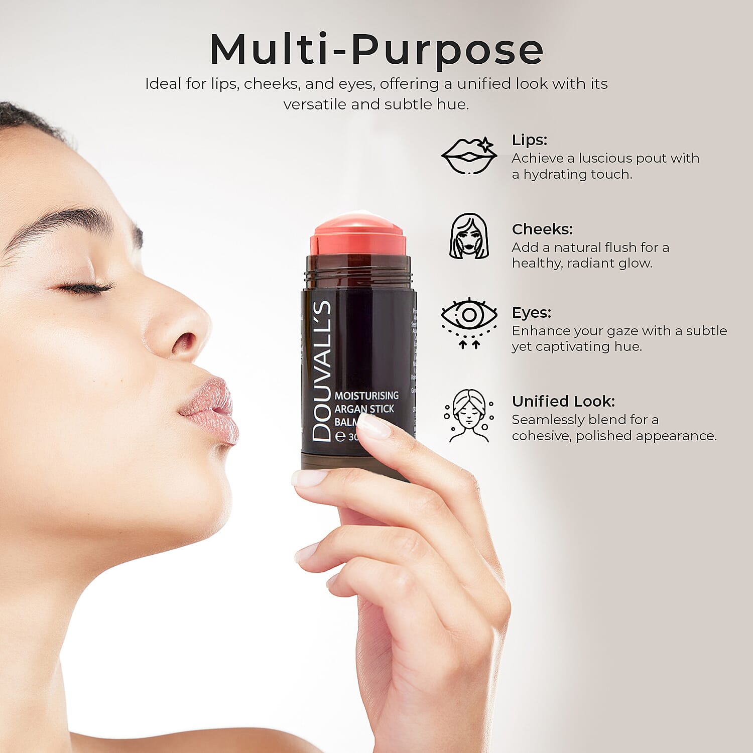 Douvalls Argan Colour Stick Balm (30g) - French Nude