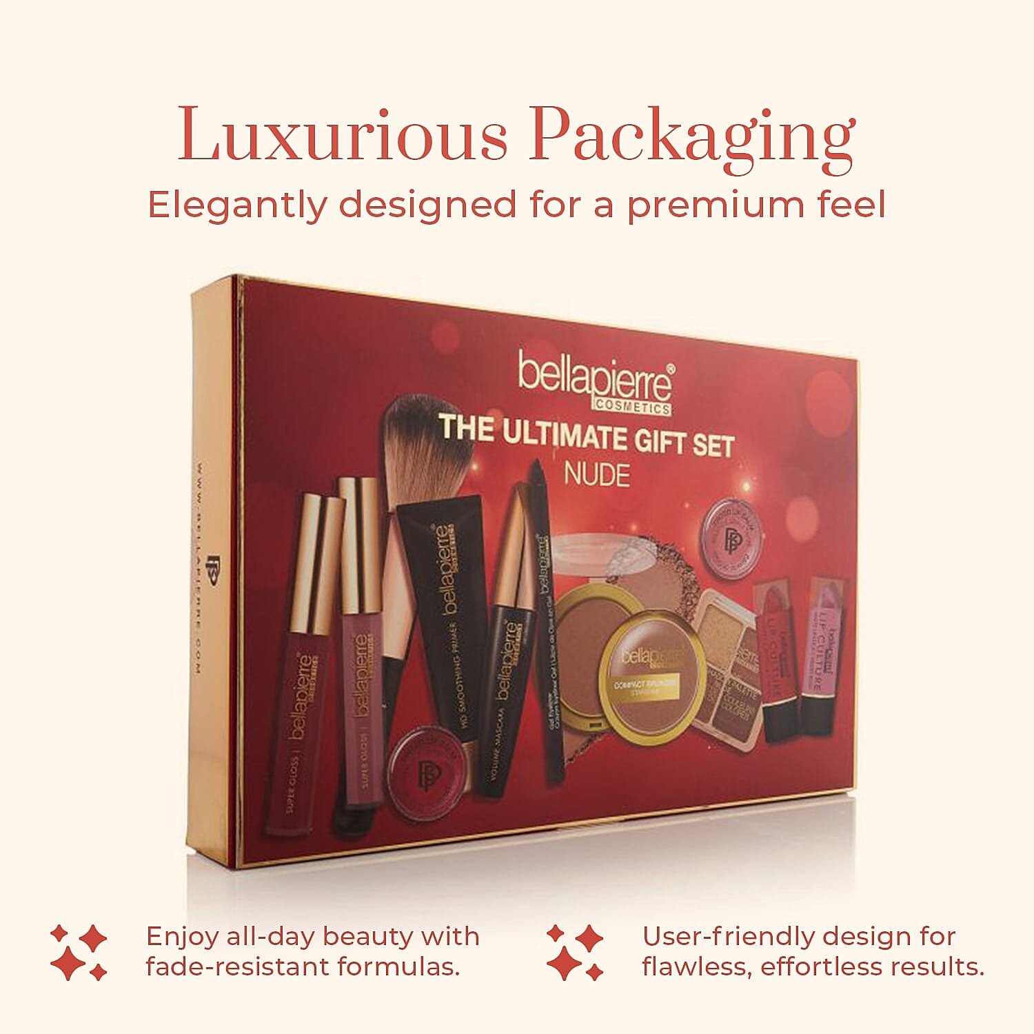One Time closeout - Bellapierre Cosmetic Ultimate Gift Set - Nude