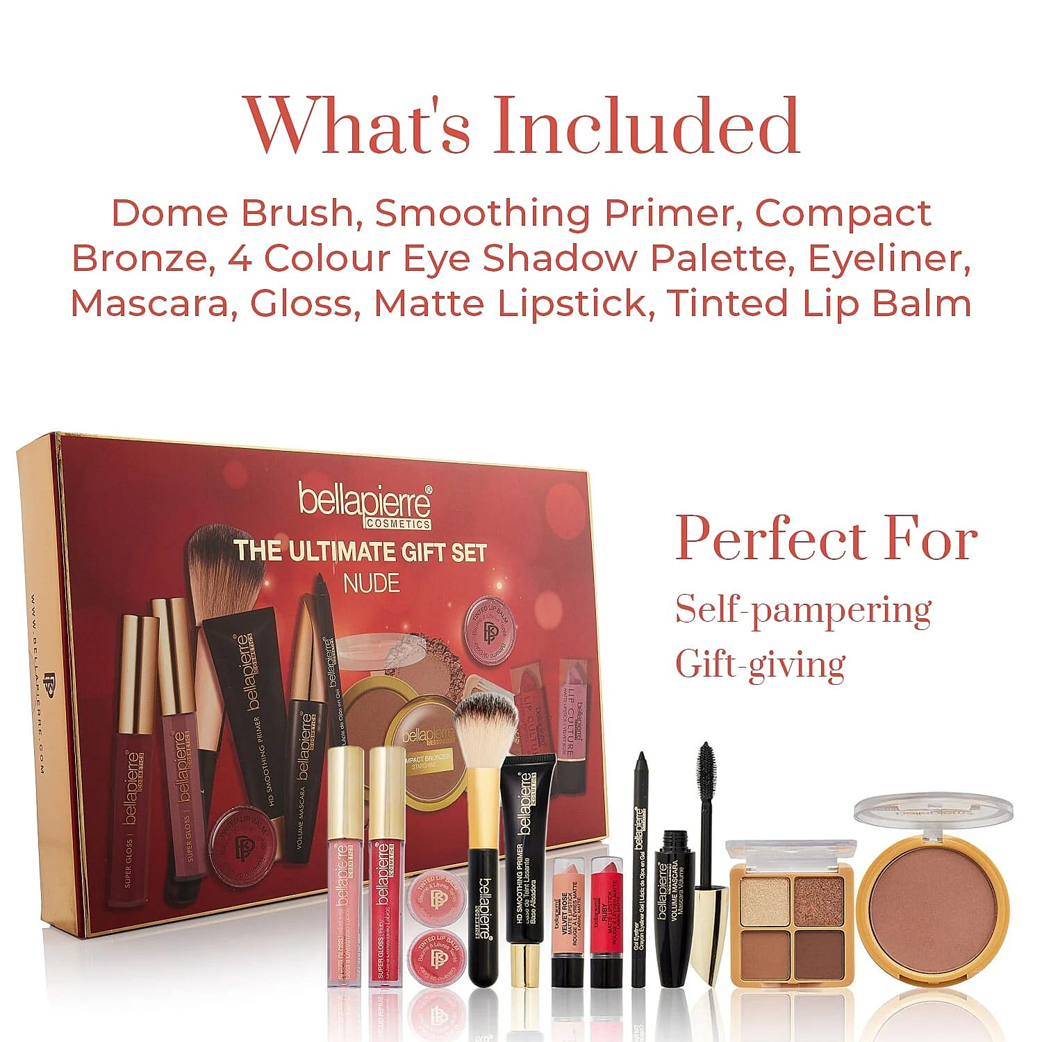 One Time closeout - Bellapierre Cosmetic Ultimate Gift Set - Nude