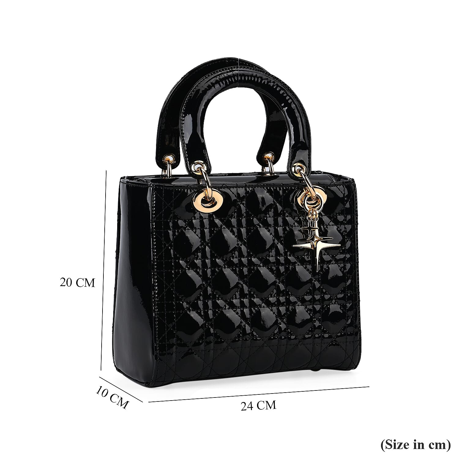 Leather Lattice Crossbody Bag - Burgundy