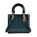 Quilted Lattice Pattern Genuine Leather Crossbody Bag