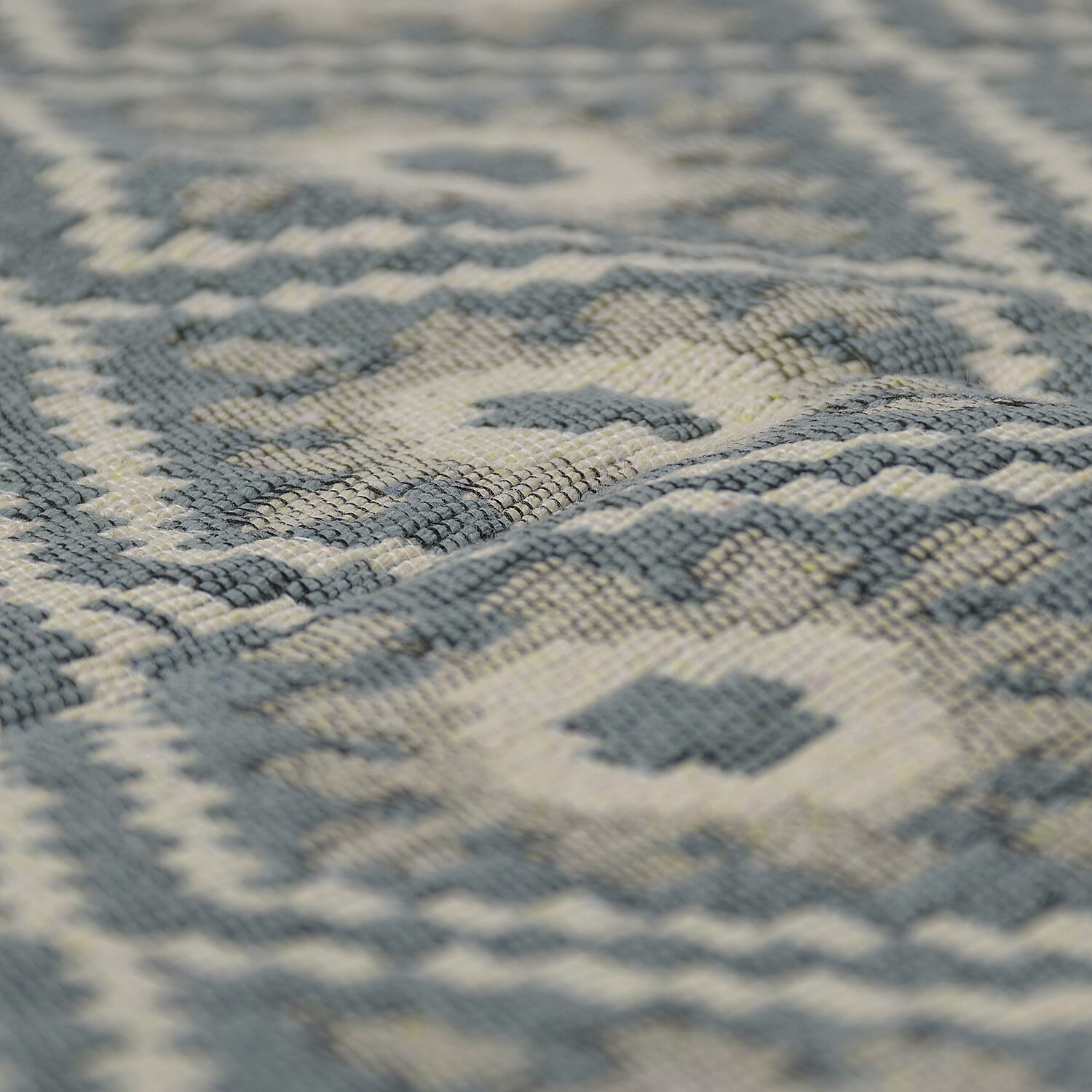 Turkish Authentic - Traditional  Made Kilim Rugs For Living Room, Bedroom, Kitchen, Dining Room  (Size 120x80cm) - Blue - Beige