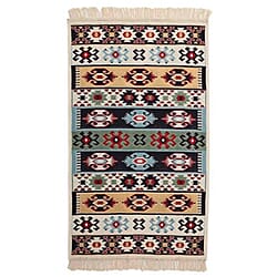 Turkish Authentic Traditional Machine Made Kilim Rugs (Size 120x80 cm) - Beige - Multi