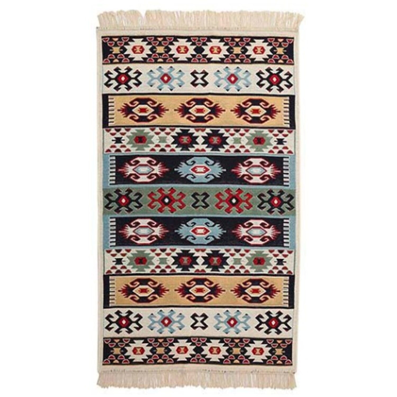 Turkish Authentic Traditional Kilim Rug (Size 120x80 cm) - Multi