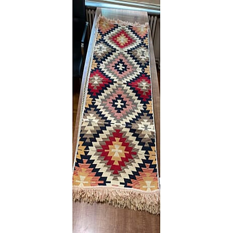 Turkish  Authentic Traditonal Machine Made Kilim Rug (Size 120x80 cm) - Maroon & Multi