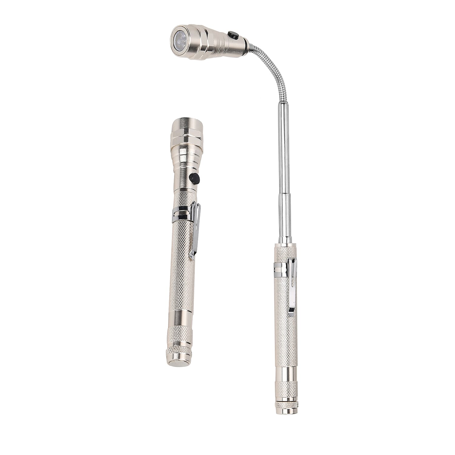 TJC Essential Set of 2 LED Flexible Magnetic Flashlight - Champagne