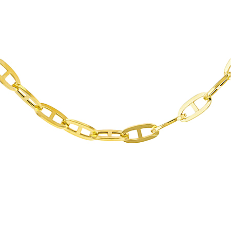 Ottomon Treasures - 9k Yellow Gold Square Rambo Necklace (Size - 20), Gold Wt. 5.00 Gms