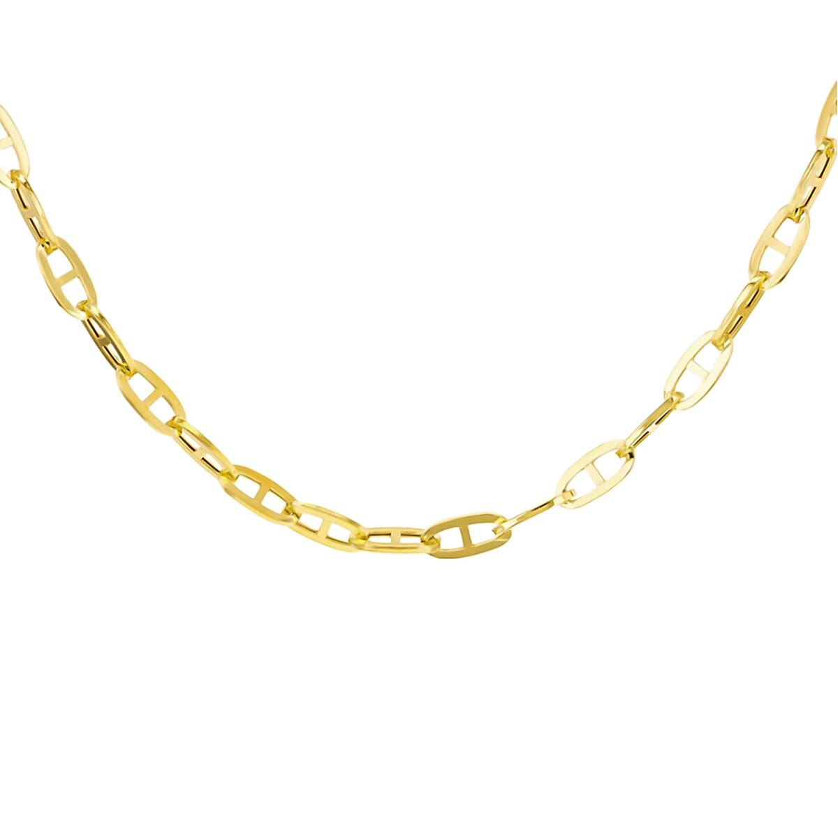 Ottomon Treasures - 9k Yellow Gold Square Rambo Necklace (Size - 20), Gold Wt. 5.00 Gms