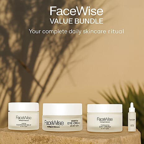 Facewise Value Bundle (Incl. Essential Eye Cream, Day Cream ,Face Oil and Face Balm)