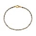 Designer Inspired  - Diamond Bracelet (Size - 7.5) in 18K Yellow Gold Vermeil Plated Sterling Silver