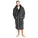 Premium Luxury Toweling Teddy Fleece Mens Robe - Maroon