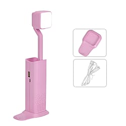 Multifunction Telescopic Table Lamp with 3 Brightness Settings - Pink