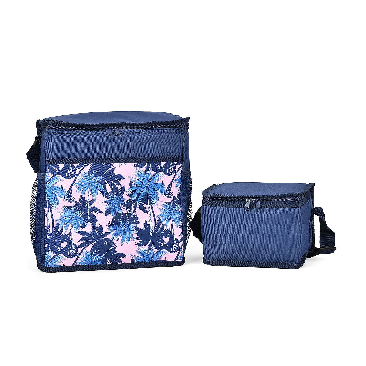 Set of 2 (5L-20L) Floral printed Picnic Cooling Bag - Blue