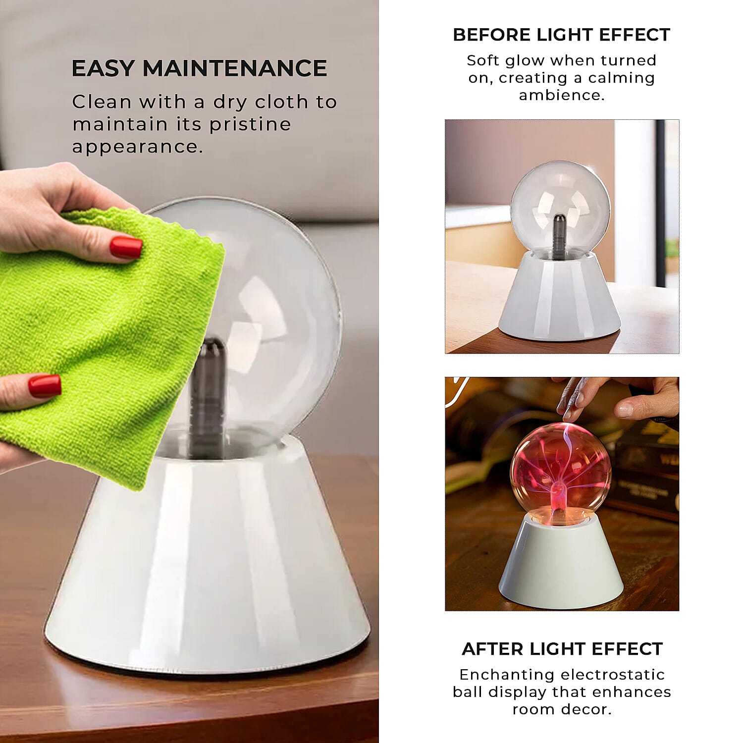 Table Lamp (Size 10x14x1 cm) - White