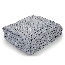 Misty Knit Weighted Blanket (Size Queen) - Snow White